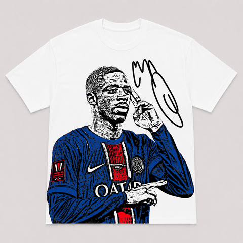 DEMBELE — hand-printed tee