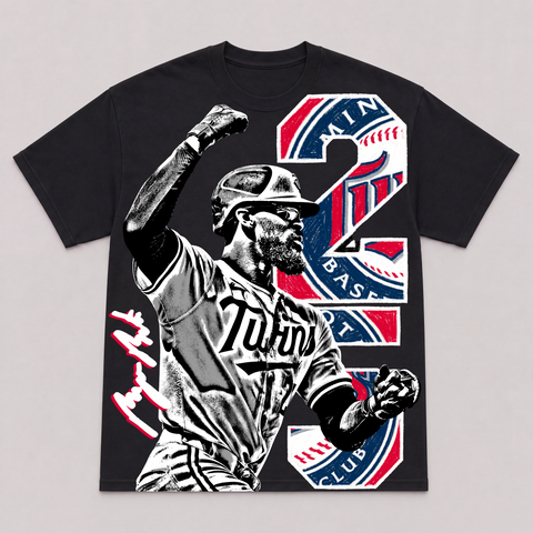 BYRON BUXTON — hand-printed tee