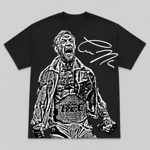 CONOR MCGREGOR V — hand-printed tee