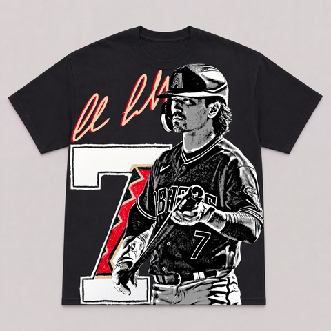 CORBIN CARROLL — hand-printed tee