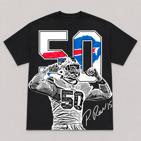 GREG ROUSSEAU — hand-printed tee