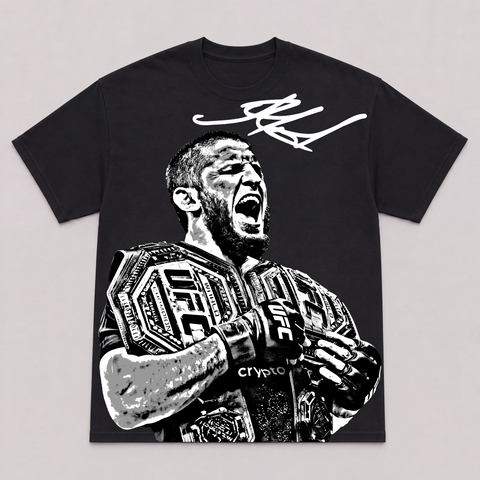 ISLAM MAKHACHEV — hand-printed tee