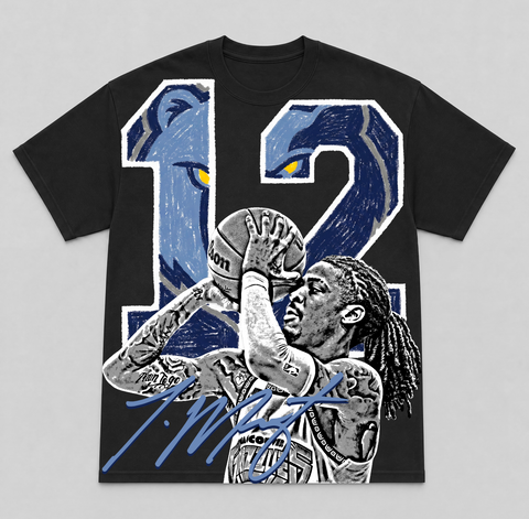 JA MORANT — hand-printed tee