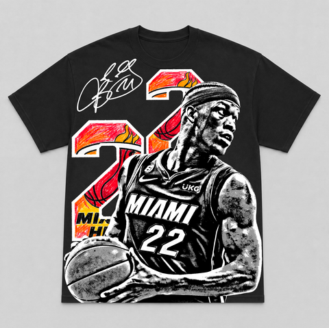 JIMMY BUTLER — hand-printed tee