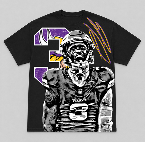 JORDAN ADDISON — hand-printed tee