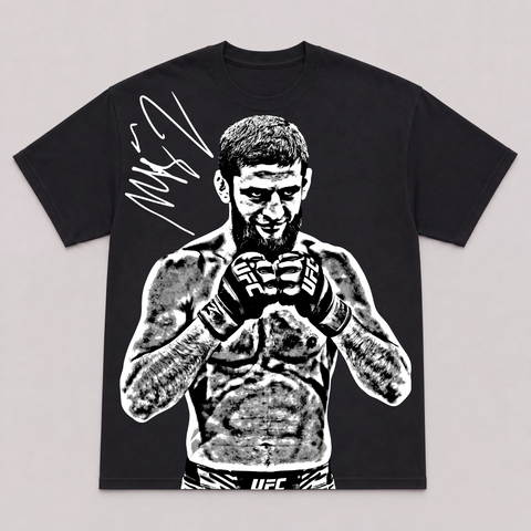 KHAMZAT CHIMAEV III — hand-printed tee