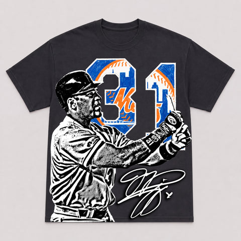 MIKE PIAZZA — hand-printed tee