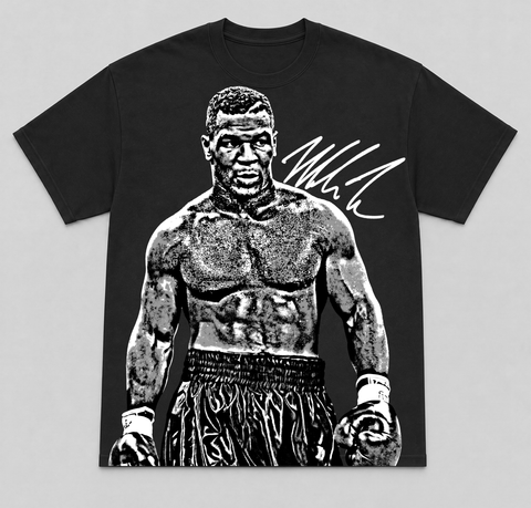 MIKE TYSON III — hand-printed tee