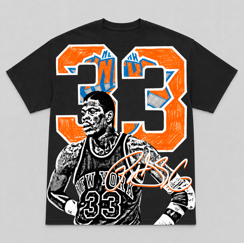 PATRICK EWING — hand-printed tee