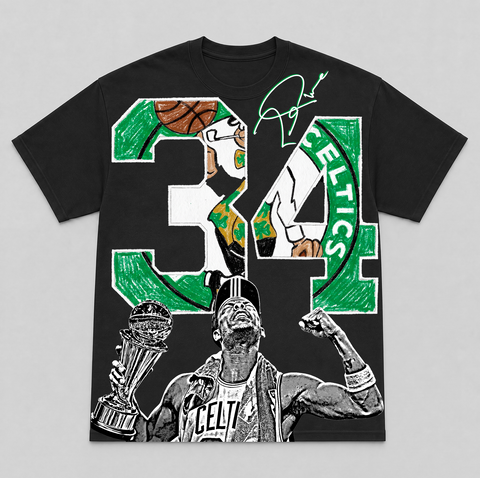 PAUL PIERCE — hand-printed tee