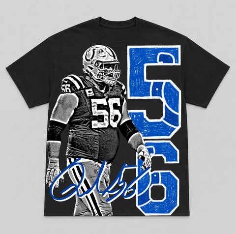 QUENTON NELSON — hand-printed tee
