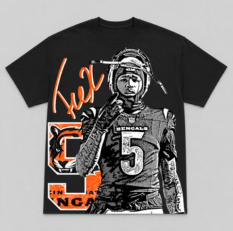 TEE HIGGINS — hand-printed tee