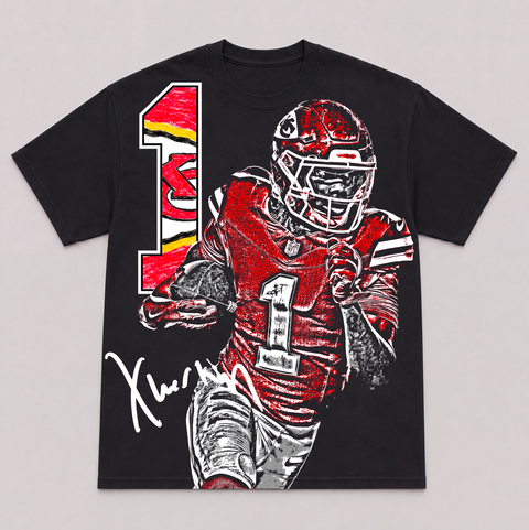 XAVIER WORTHY — hand-printed tee