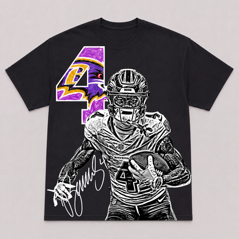 ZAY FLOWERS — hand-printed tee