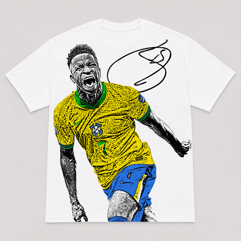 VINICIUS BRAZIL — hand-printed tee