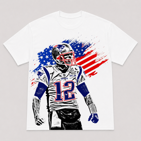 BRADY USA — hand-printed tee