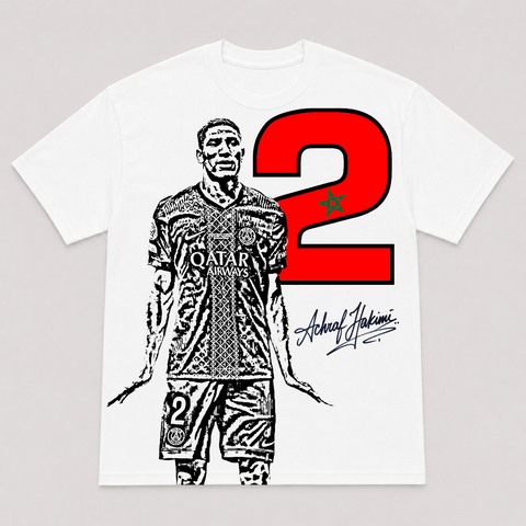 HAKIMI — hand-printed tee