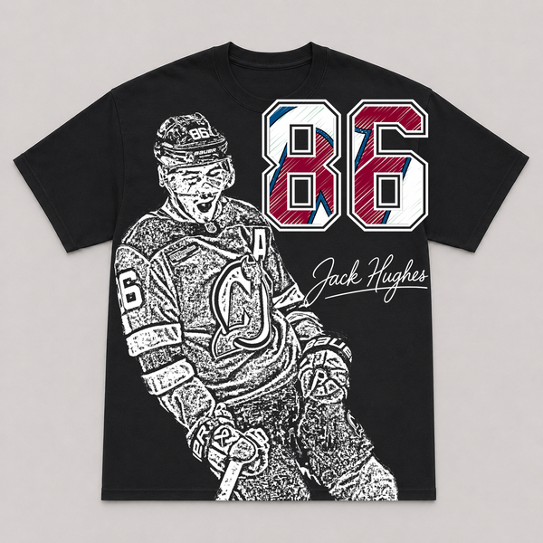 JACK HUGHES — hand-printed tee