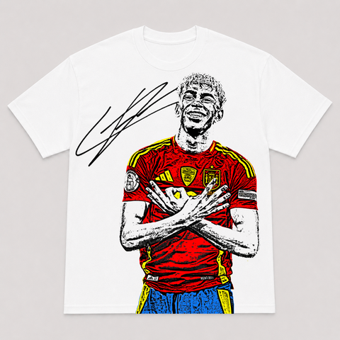 LAMINE YAMAL — hand-printed tee