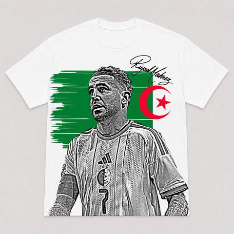 MAHREZ — hand-printed tee
