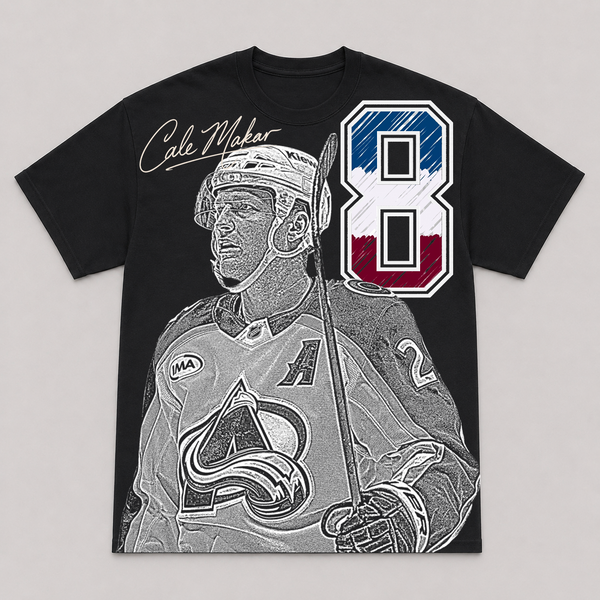 CALE MAKAR — hand-printed tee