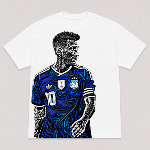 MESSI ARGENTINA — hand-printed tee