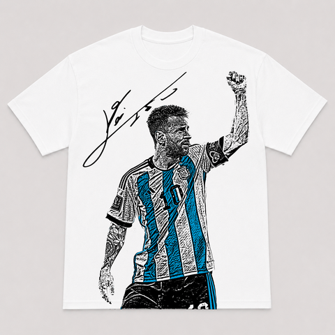 MESSI ARGENTINA II — hand-printed tee