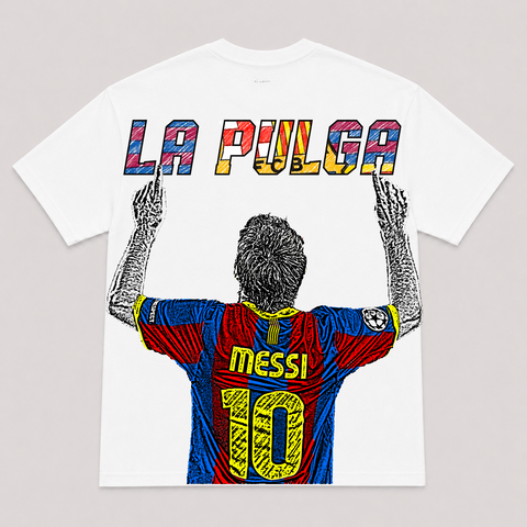 MESSI LA PULGA — hand-printed tee
