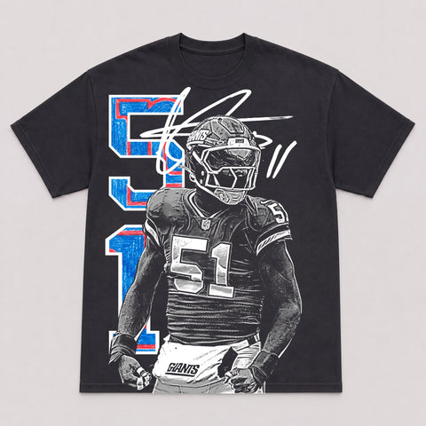ABDUL CARTER — hand-printed tee