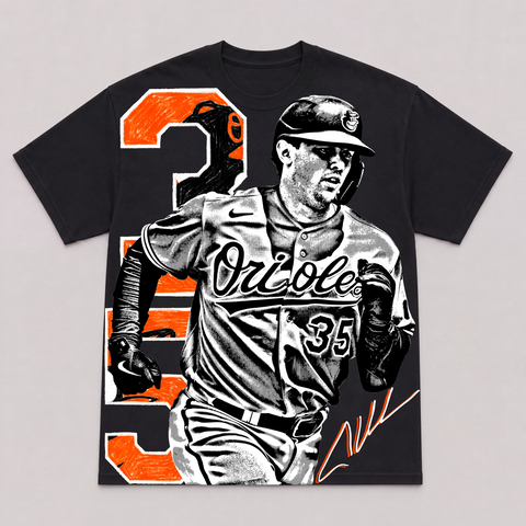 ADLEY RUTSCHMAN — hand-printed tee