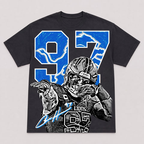 AIDAN HUTCHINSON — hand-printed tee