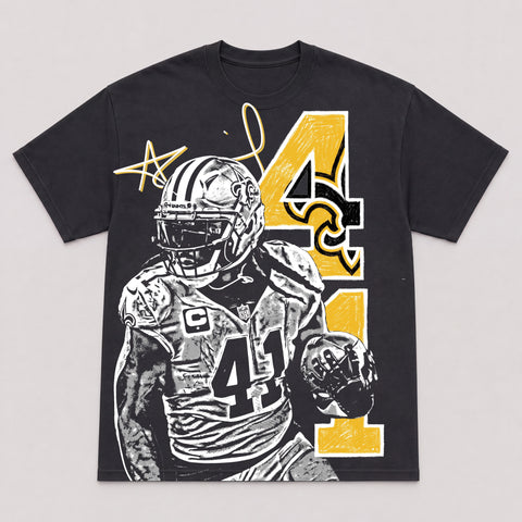 ALVIN KAMARA — hand-printed tee