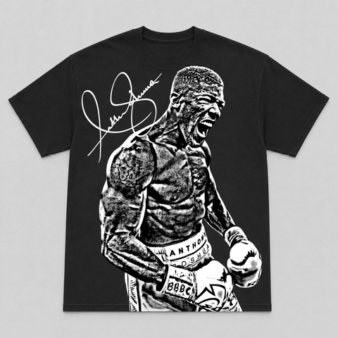 ANTHONY JOSHUA — hand-printed tee