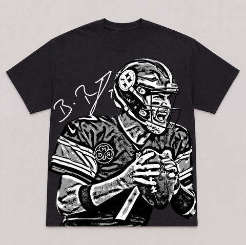 BEN ROETHLISBERGER — hand-printed tee