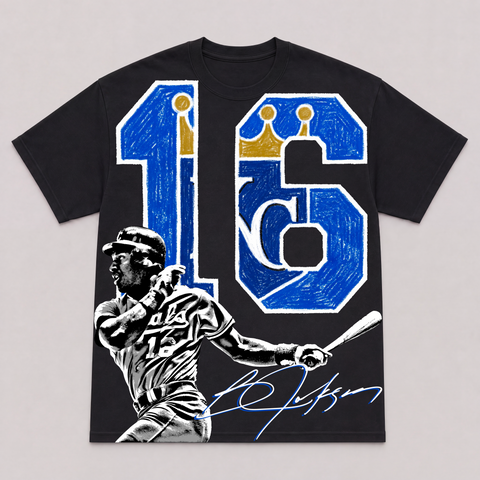 BO JACKSON — hand-printed tee