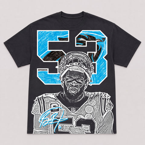 BRIAN BURNS — hand-printed tee
