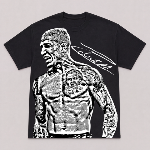 CHARLES OLIVEIRA III — hand-printed tee