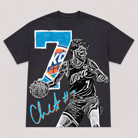 CHET HOLMGREN — hand-printed tee