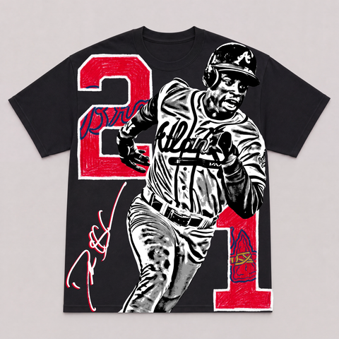 DEION SANDERS — hand-printed tee