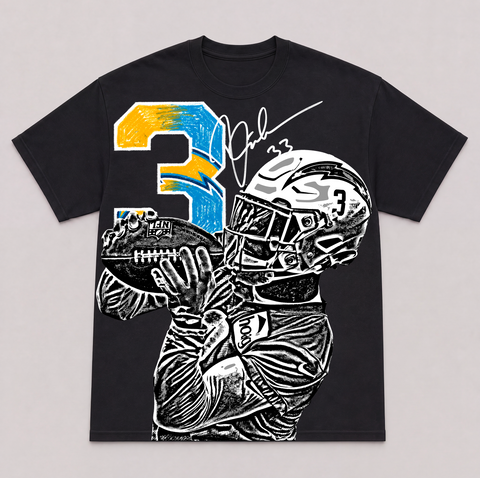 DERWIN JAMES JR — hand-printed tee