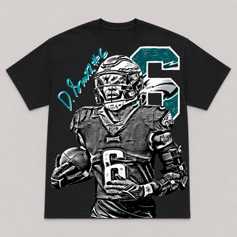 DEVONTA SMITH — hand-printed tee