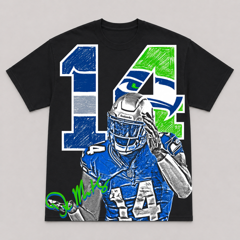 DK METCALF — hand-printed tee