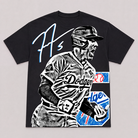 FREDDIE FREEMAN — hand-printed tee
