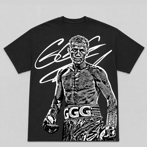 GENNADIY GOLOVKIN — hand-printed tee