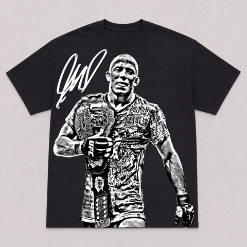 GEORGES ST-PIERRE II — hand-printed tee