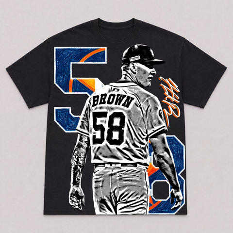 HUNTER BROWN — hand-printed tee