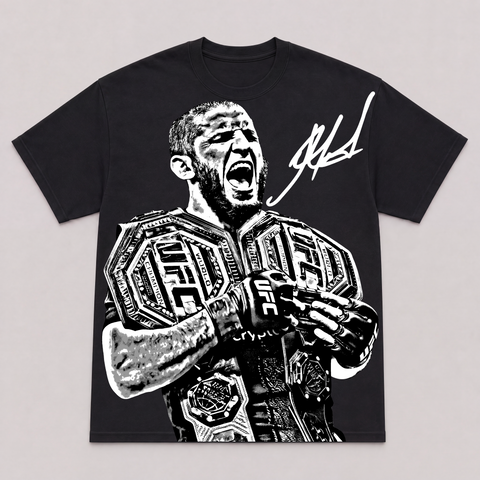 ISLAM MAKHACHEV II — hand-printed tee