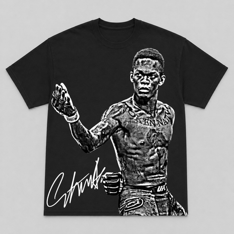ISRAEL ADESANYA — hand-printed tee