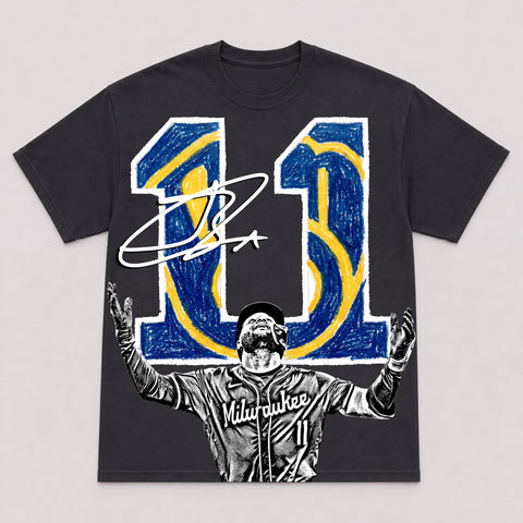 JACKSON CHOURIO — hand-printed tee