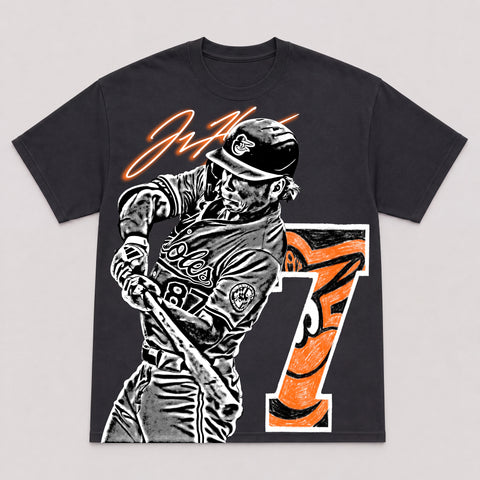 JACKSON HOLLIDAY — hand-printed tee